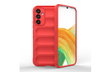 Newface Samsung Galaxy A24 4G Kılıf Optimum Silikon - Kırmızı