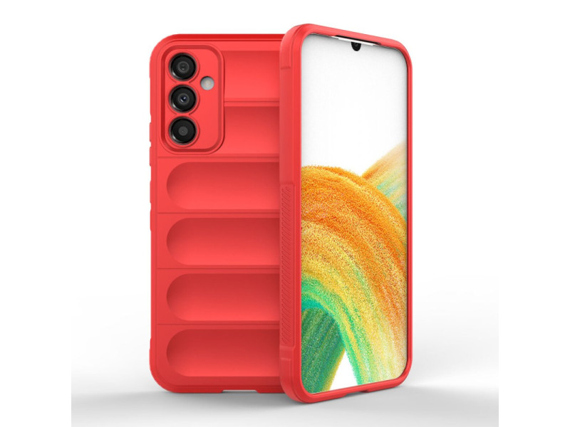 Newface Samsung Galaxy A24 4G Kılıf Optimum Silikon - Kırmızı