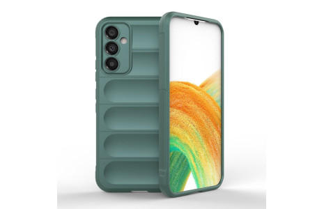 Newface Samsung Galaxy A24 4G Kılıf Optimum Silikon - Koyu Yeşil
