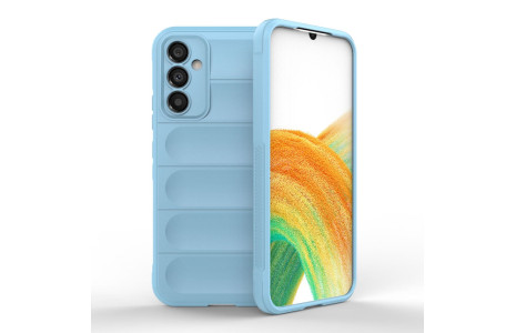 Newface Samsung Galaxy A24 4G Kılıf Optimum Silikon - Sky Blue
