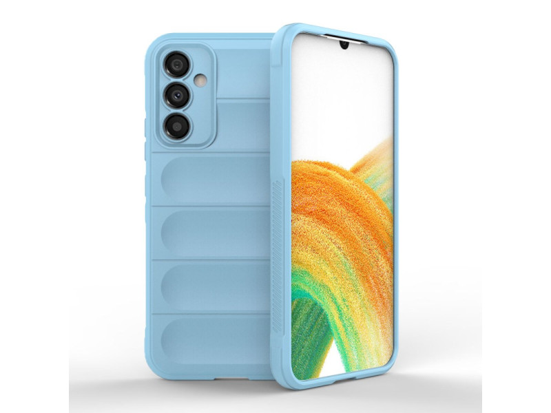 Newface Samsung Galaxy A24 4G Kılıf Optimum Silikon - Sky Blue