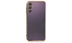 Newface Samsung Galaxy A24 4G Kılıf Razer Lensli Silikon - Gold