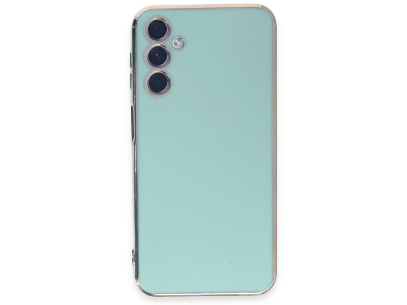 Newface Samsung Galaxy A24 4G Kılıf Volet Silikon - Açık Yeşil