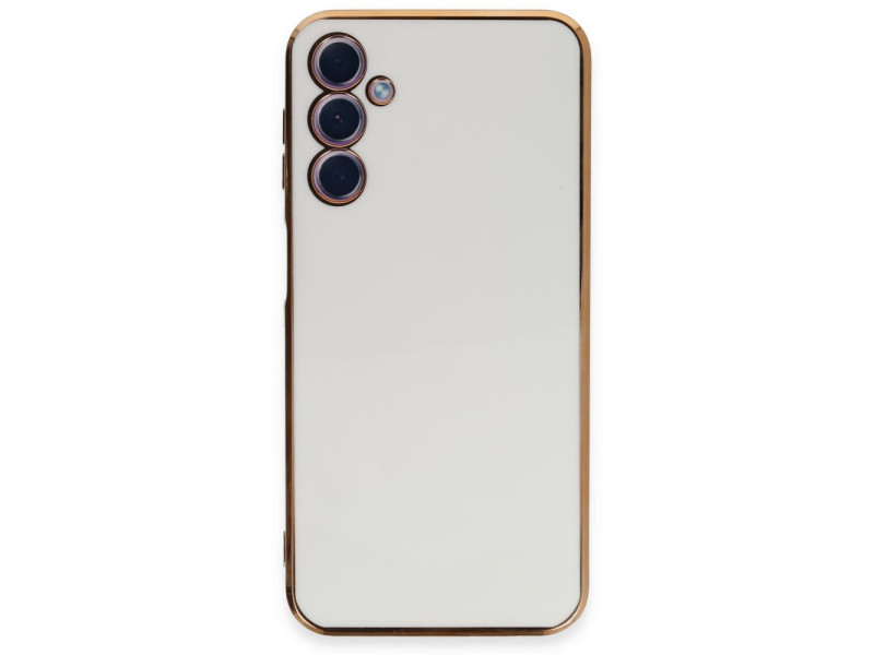 Newface Samsung Galaxy A24 4G Kılıf Volet Silikon - Beyaz