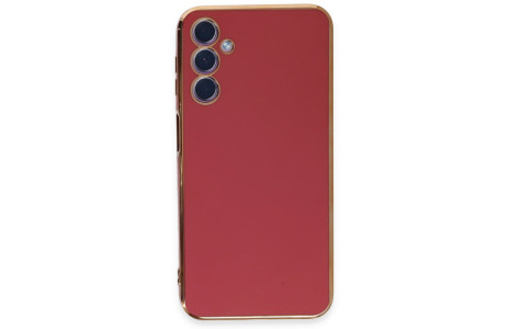 Newface Samsung Galaxy A24 4G Kılıf Volet Silikon - Kırmızı