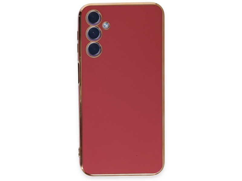 Newface Samsung Galaxy A24 4G Kılıf Volet Silikon - Kırmızı