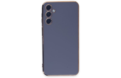 Newface Samsung Galaxy A24 4G Kılıf Volet Silikon - Mavi