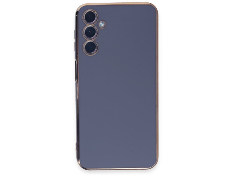 Newface Samsung Galaxy A24 4G Kılıf Volet Silikon - Mavi