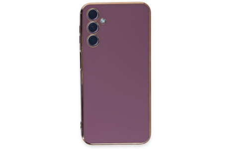 Newface Samsung Galaxy A24 4G Kılıf Volet Silikon - Mor