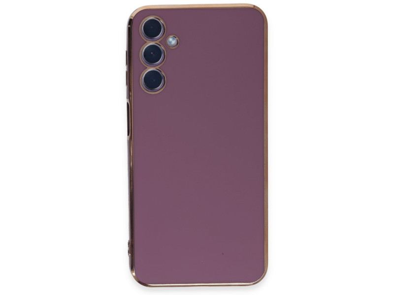 Newface Samsung Galaxy A24 4G Kılıf Volet Silikon - Mor