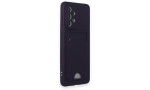 Newface Samsung Galaxy A33 5G Kılıf Kelvin Kartvizitli Silikon - Derin Mor