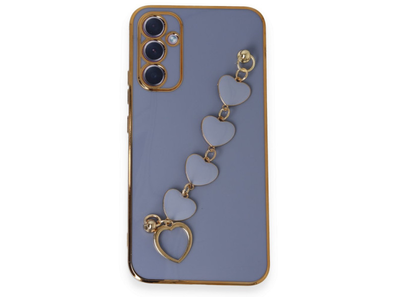 Newface Samsung Galaxy A34 5G Kılıf Esila Silikon - Gri