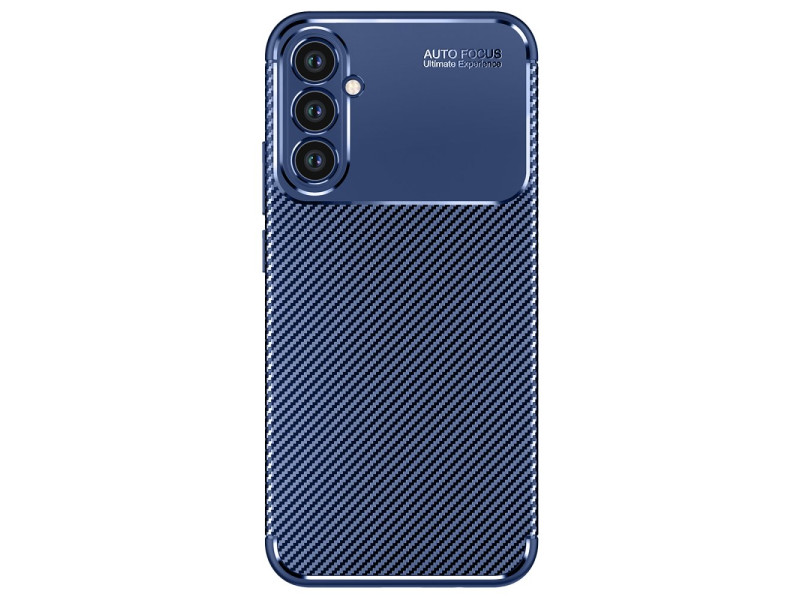 Newface Samsung Galaxy A34 5G Kılıf Focus Karbon Silikon - Lacivert