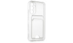 Newface Samsung Galaxy A34 5G Kılıf Kart Şeffaf Silikon - Şeffaf