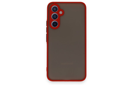 Newface Samsung Galaxy A34 5G Kılıf Montreal Silikon Kapak - Kırmızı