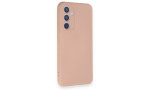 Newface Samsung Galaxy A34 5G Kılıf Nano içi Kadife Silikon - Pudra