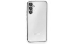 Newface Samsung Galaxy A34 5G Kılıf Razer Lensli Silikon - Gümüş