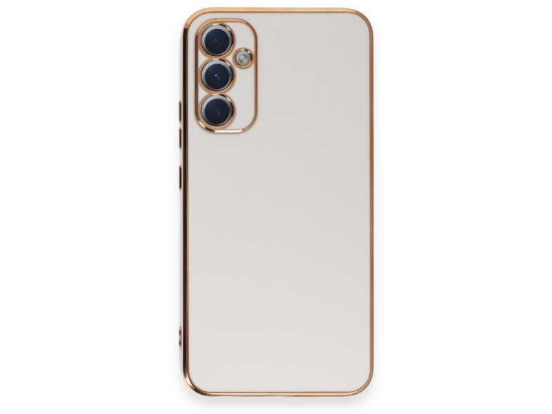 Newface Samsung Galaxy A34 5G Kılıf Volet Silikon - Beyaz