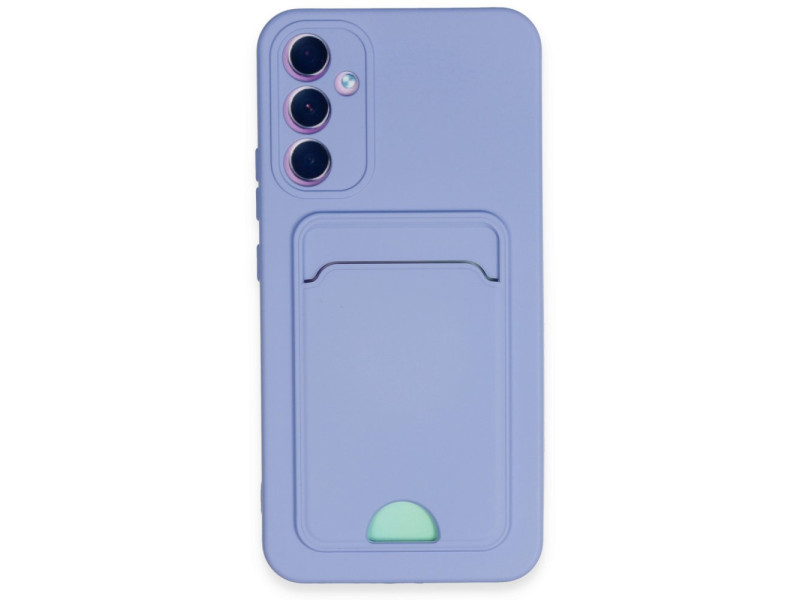 Newface Samsung Galaxy A54 5G Kılıf Kelvin Kartvizitli Silikon - Lila