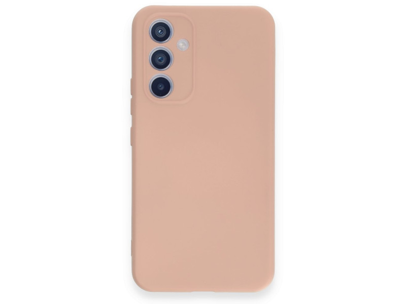 Newface Samsung Galaxy A54 5G Kılıf Nano içi Kadife Silikon - Pudra