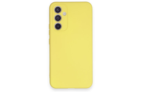 Newface Samsung Galaxy A54 5G Kılıf Nano içi Kadife Silikon - Sarı
