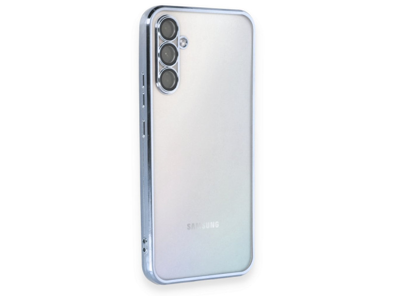 Newface Samsung Galaxy A54 5G Kılıf Razer Lensli Silikon - Açık Mavi