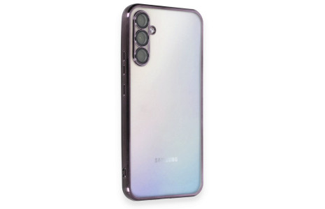 Newface Samsung Galaxy A54 5G Kılıf Razer Lensli Silikon - Mor