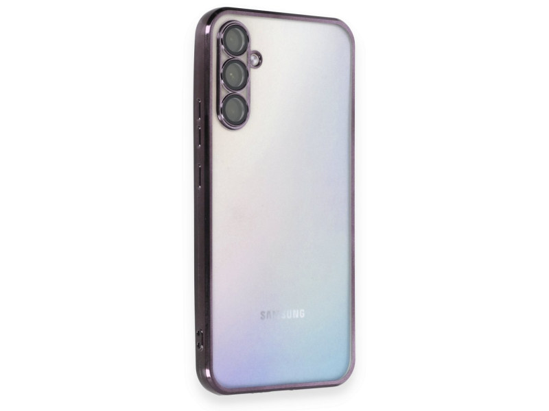 Newface Samsung Galaxy A54 5G Kılıf Razer Lensli Silikon - Mor