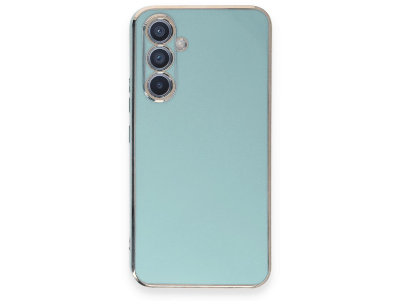 Newface Samsung Galaxy A54 5G Kılıf Volet Silikon - Açık Yeşil
