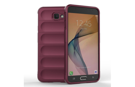 Newface Samsung Galaxy J7 Prime Kılıf Optimum Silikon - Bordo