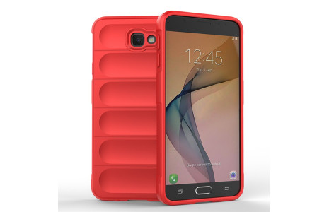 Newface Samsung Galaxy J7 Prime Kılıf Optimum Silikon - Kırmızı