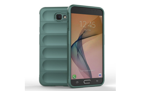 Newface Samsung Galaxy J7 Prime Kılıf Optimum Silikon - Koyu Yeşil