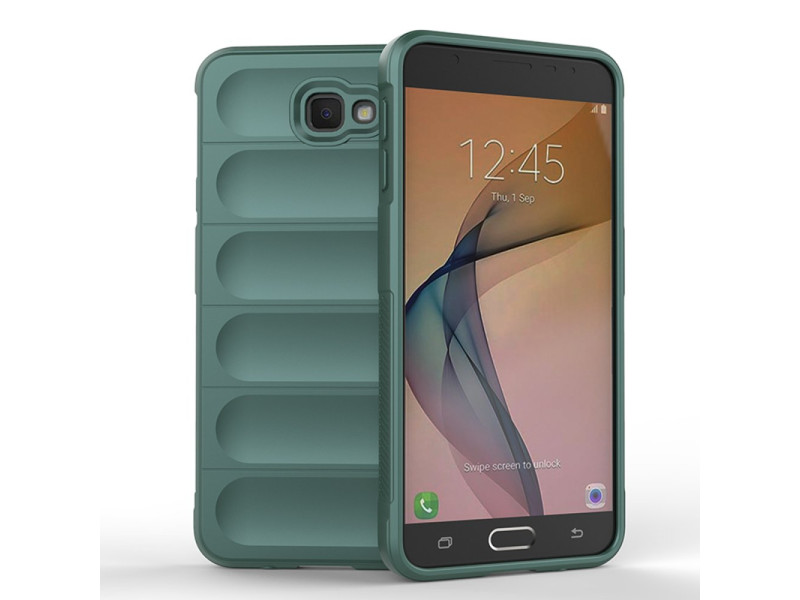 Newface Samsung Galaxy J7 Prime Kılıf Optimum Silikon - Koyu Yeşil