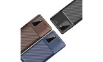 Newface Samsung Galaxy Note 20 Kılıf Focus Karbon Silikon - Siyah
