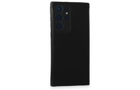 Newface Samsung Galaxy S22 Ultra Kılıf Loop Deri Silikon - Siyah