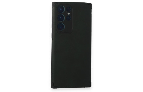 Newface Samsung Galaxy S22 Ultra Kılıf Loop Deri Silikon - Yeşil