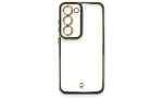 Newface Samsung Galaxy S23 Kılıf Liva Lens Silikon - Yeşil
