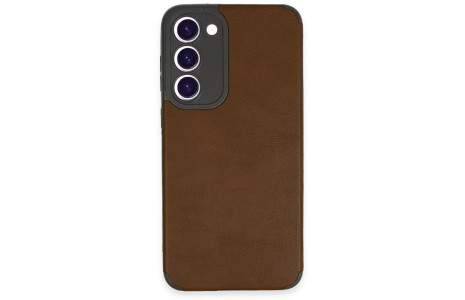 Newface Samsung Galaxy S23 Kılıf Loop Deri Silikon - Kahverengi