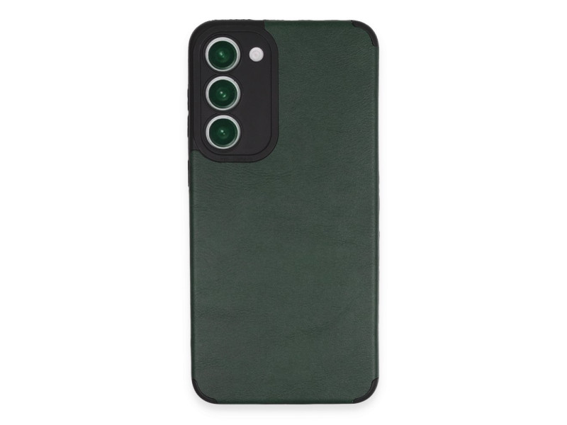 Newface Samsung Galaxy S23 Kılıf Loop Deri Silikon - Yeşil