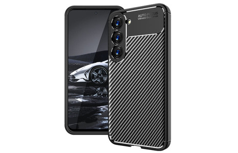 Newface Samsung Galaxy S23 Plus Kılıf Focus Karbon Silikon - Siyah