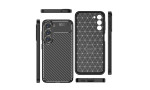 Newface Samsung Galaxy S23 Plus Kılıf Focus Karbon Silikon - Siyah