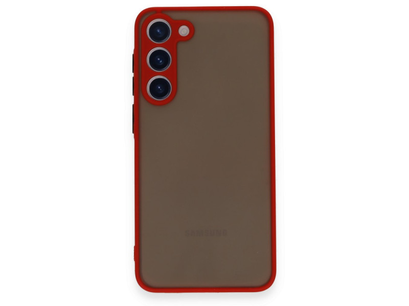 Newface Samsung Galaxy S23 Plus Kılıf Montreal Silikon Kapak - Kırmızı