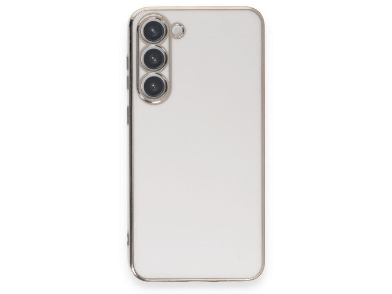 Newface Samsung Galaxy S23 Plus Kılıf Volet Silikon - Beyaz