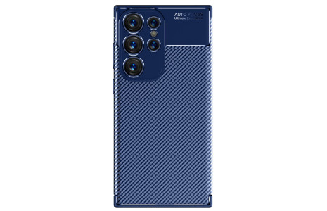 Newface Samsung Galaxy S23 Ultra Kılıf Focus Karbon Silikon - Lacivert