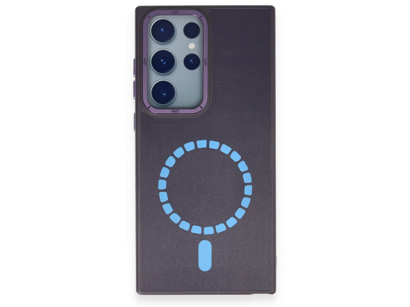 HDD Samsung Galaxy S23 Ultra Kılıf HBC-156 Forum Magneticsafe Kapak - Derin Mor