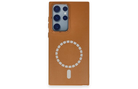 HDD Samsung Galaxy S23 Ultra Kılıf HBC-156 Forum Magneticsafe Kapak - Kahverengi