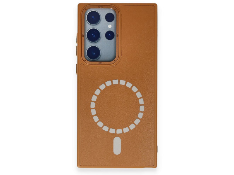 HDD Samsung Galaxy S23 Ultra Kılıf HBC-156 Forum Magneticsafe Kapak - Kahverengi