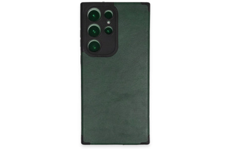 Newface Samsung Galaxy S23 Ultra Kılıf Loop Deri Silikon - Yeşil
