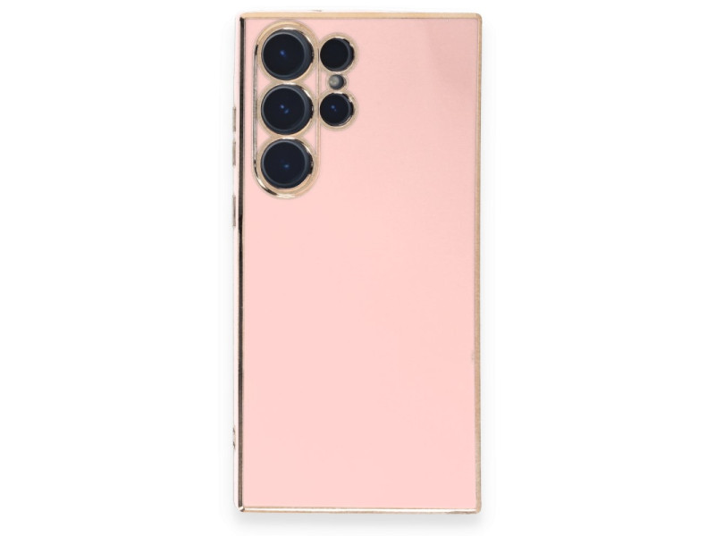 Newface Samsung Galaxy S23 Ultra Kılıf Volet Silikon - Pembe