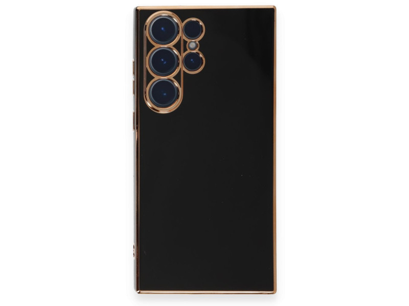 Newface Samsung Galaxy S23 Ultra Kılıf Volet Silikon - Siyah